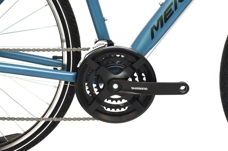 Nearly New Merida Crossway 10-V SE 2025 Hybrid Bike - Small - Silk Blue/Black-3