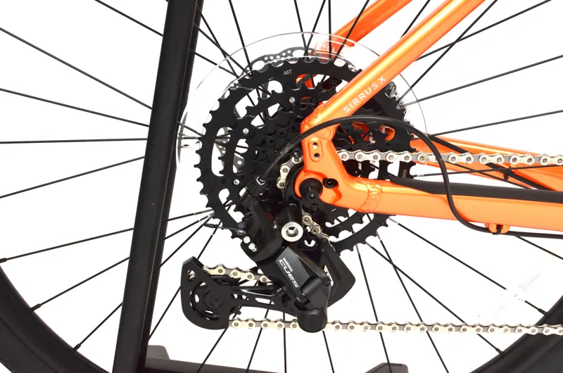 Nearly New Specialized Sirrus X 2.0 2027 Hybrid Bike - Large - Tangerine/Shadow Silver Frost-1