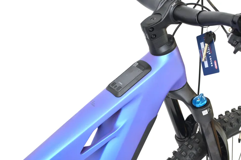 Nearly New Cube Stereo Hybrid ONE77 HPC SLX 800 2026 Electric MTB - Small - Blue Iris/Black-4