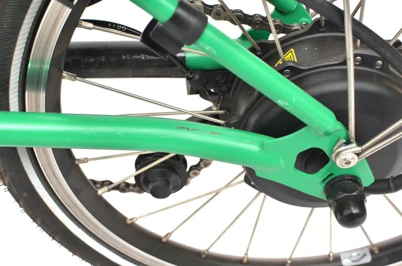Ex Demo Brompton C Line 4 Speed Mid Bar 2026 Electric Folding Bike - Palm Green-4