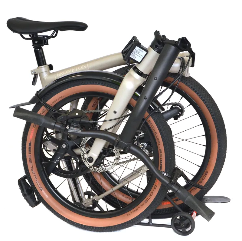 Ex Demo Brompton G Line Roller Frame 2026 Gravel Folding Bike  - Trail White-6