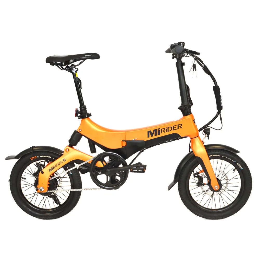 uPRISE Bikes Mirider Nearly New MiRider One Folding Electric Bike - Orange/Black | Price match, 365 day returns, 18-Month Warranty, Finance Available & Free UK Delivery