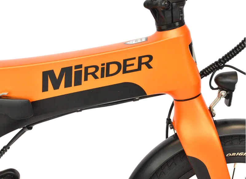 Nearly New MiRider One Folding Electric Bike - Orange/Black-5