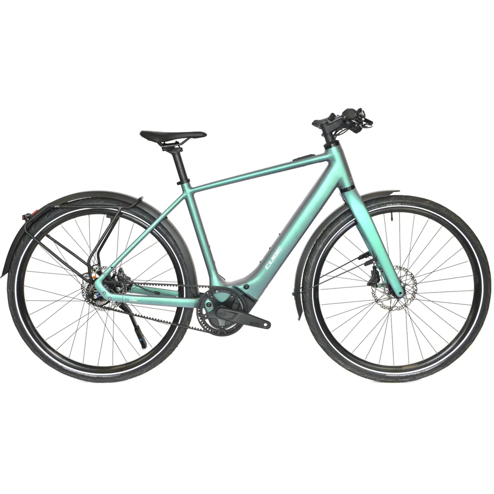 uPRISE Bikes Ex Demo Cube Editor Hybrid SLT 400X FE 2026 Electric Hybrid Bike - 54 cm - Smaragdgrey/Prism | Price match, 365 day returns, 18-Month Warranty, Finance Available & Free UK Delivery