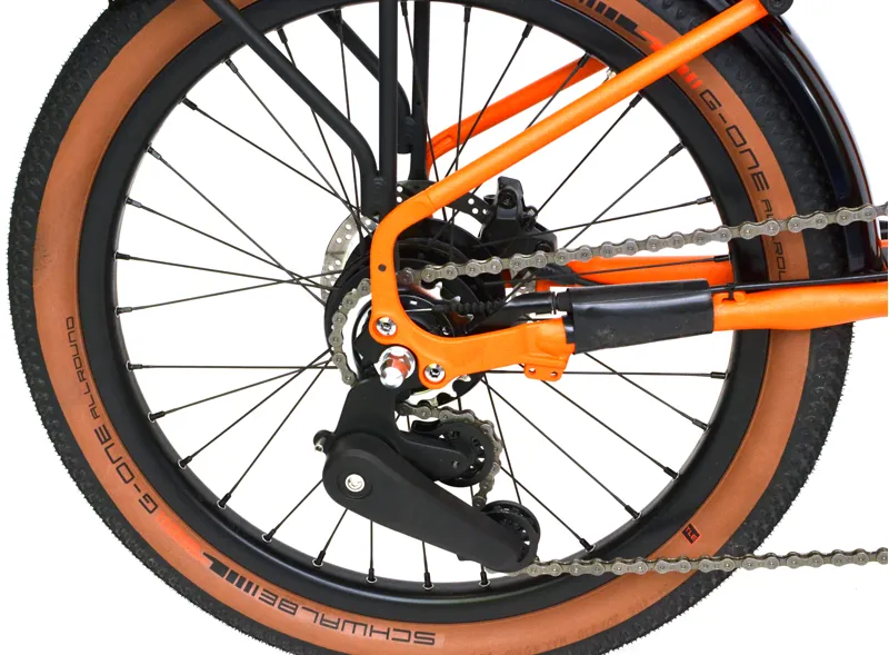 Ex Demo Brompton G Line Roller Frame 2026 Gravel Folding Bike  - Medium - Orange-1