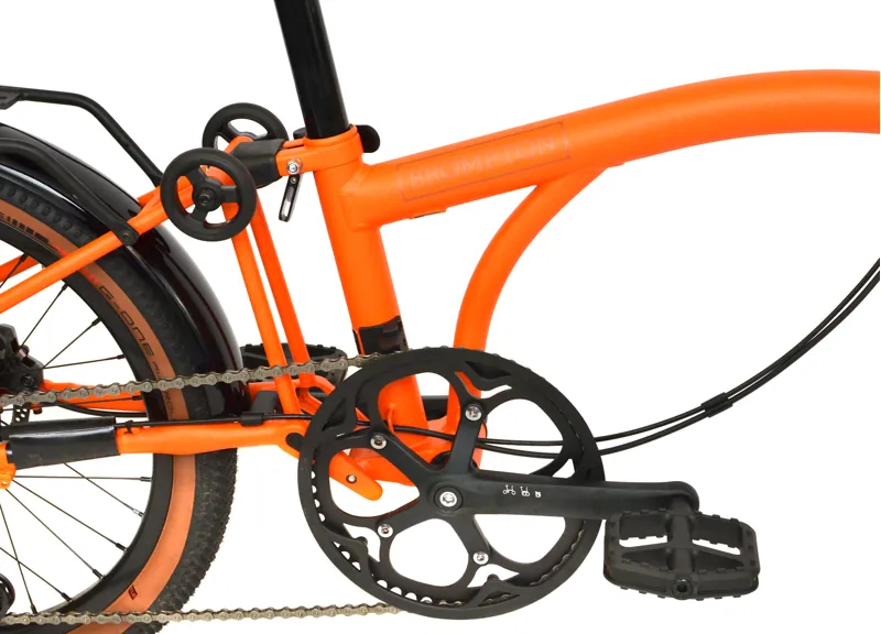 Ex Demo Brompton G Line Roller Frame 2026 Gravel Folding Bike  - Medium - Orange-2