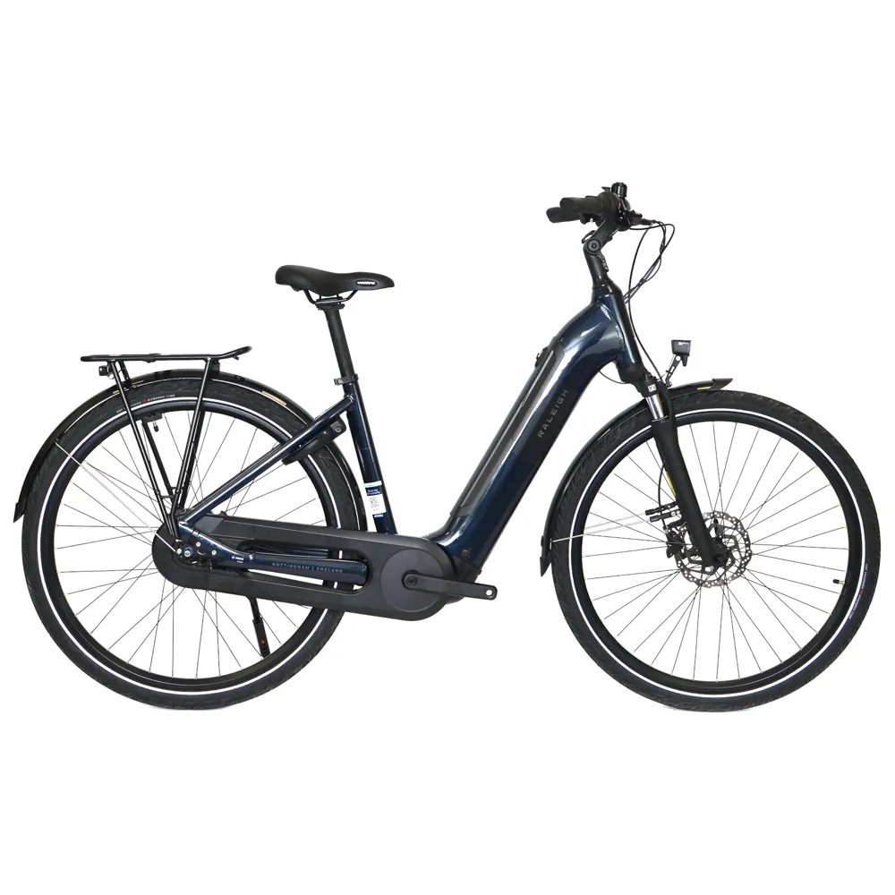 uPRISE Bikes Ex Demo Raleigh Motus Hub Low Step 2026 Electric Hybrid Bike - 46 cm - Night Blue | Price match, 365 day returns, 18-Month Warranty, Finance Available & Free UK Delivery