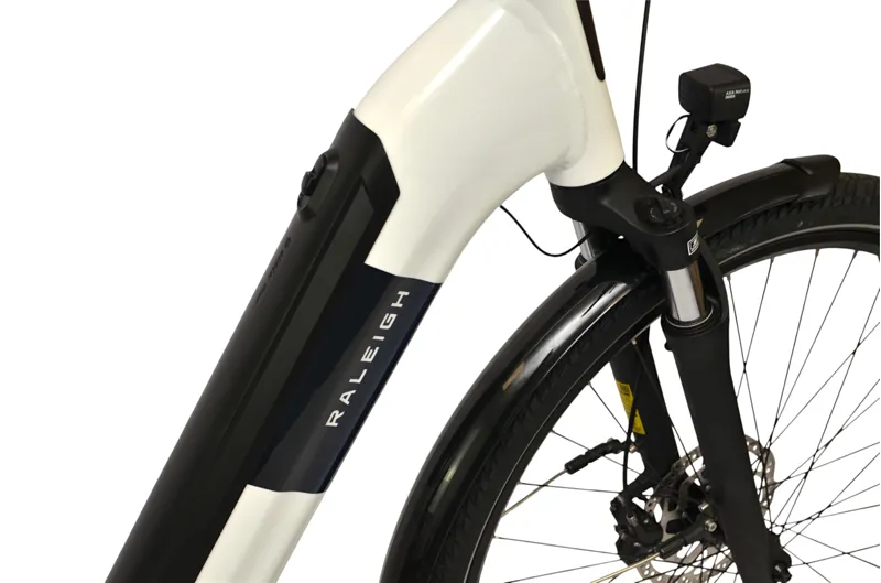 Ex Demo Raleigh Motus Hub Low Step 2026 Electric Hybrid Bike - 51 cm - Sparkling White-4