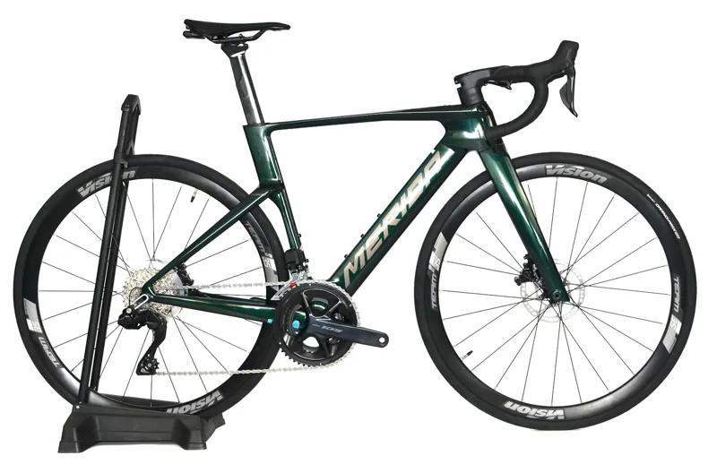 Nearly New Merida Reacto 5000 2027 Carbon Aero Road Bike - X-Small - Halo Green/Grey