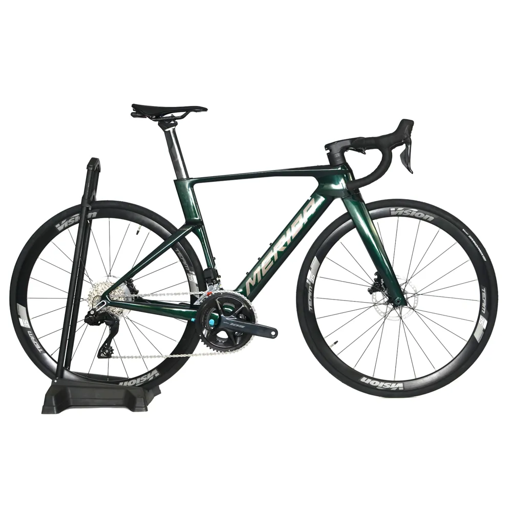uPRISE Bikes Nearly New Merida Reacto 5000 2027 Carbon Aero Road Bike - X-Small - Halo Green/Grey | Price match, 365 day returns, 18-Month Warranty, Finance Available & Free UK Delivery