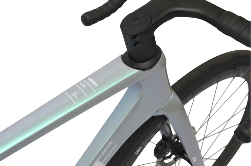Ex Demo Cube Agree C:62 SLT 2026 Carbon Road Bike - 53 cm - Green Fusion/White-3
