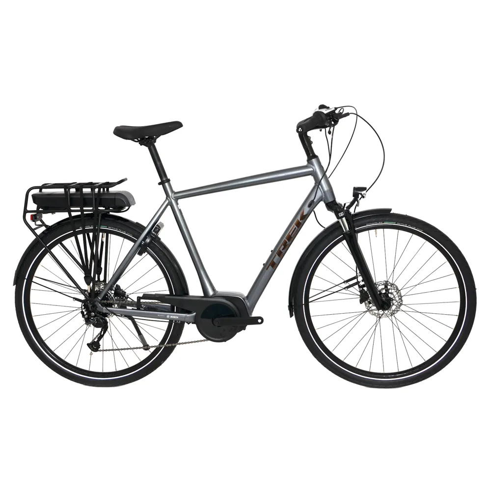 uPRISE Bikes Nearly New Trek Verve+ 1 300wh Electric Hybrid Bike - X-Large - Galactic Grey | Price match, 365 day return s, 18-Month Warranty, Finance Available & Free UK Delivery