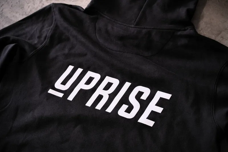Uprise Unisex Logo Pullover Hoodie - Black-5
