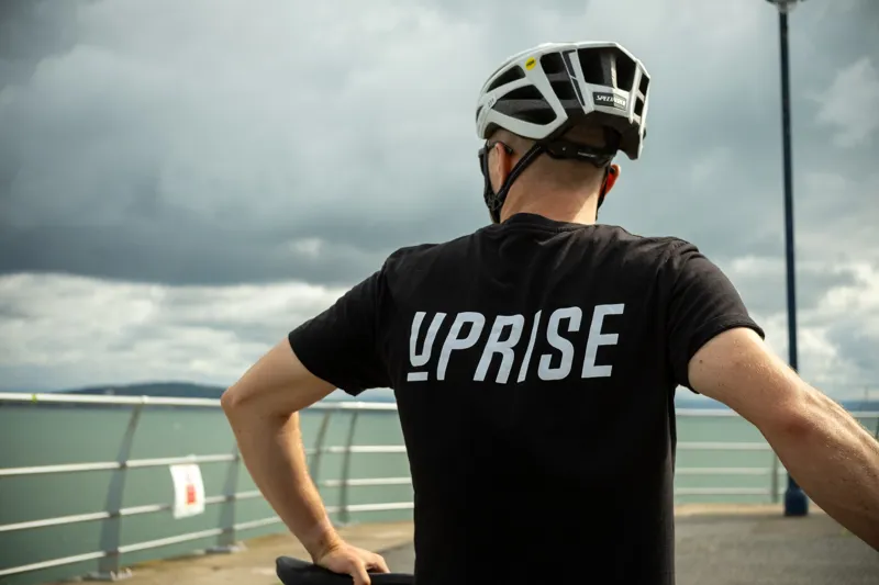 Uprise Logo Unisex Cotton Tee - Black-1