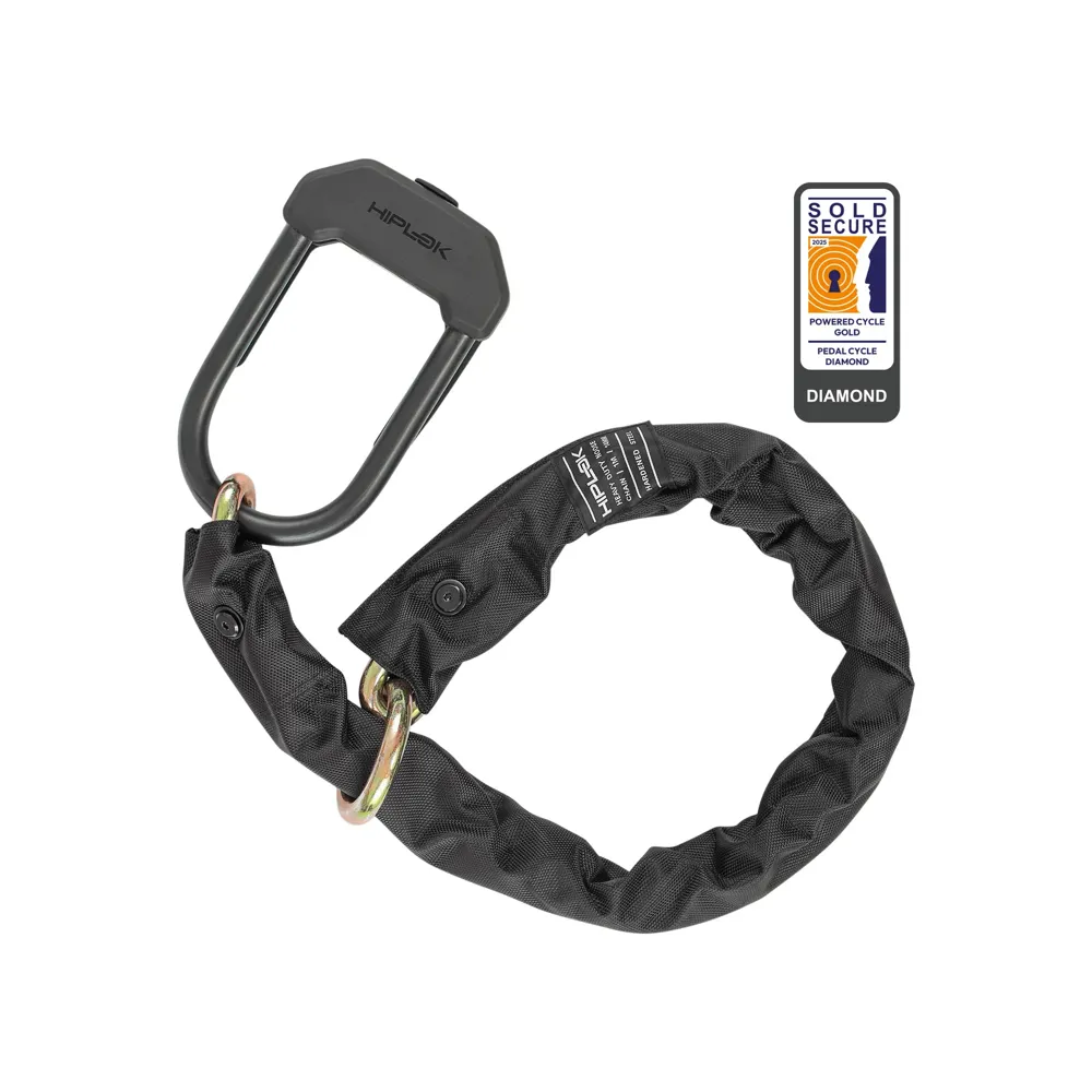 uPRISE Bikes Hiplok DXXL D-Lock and Chain Combo - Black | Price match, 365 day returns, 18-Month Warranty, Finance Available & Free UK Delivery