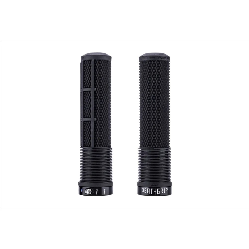uPRISE Bikes DMR DeathGrip 2 Non Flange MTB Grips - Thin - Black | Price match, 365 day return s, 18-Month Warranty, Finance Available & Free UK Delivery
