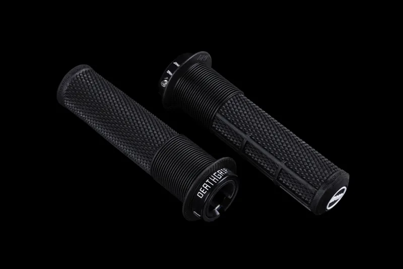 DMR DeathGrip 2 Flanged MTB Grips - Thin - Black-1