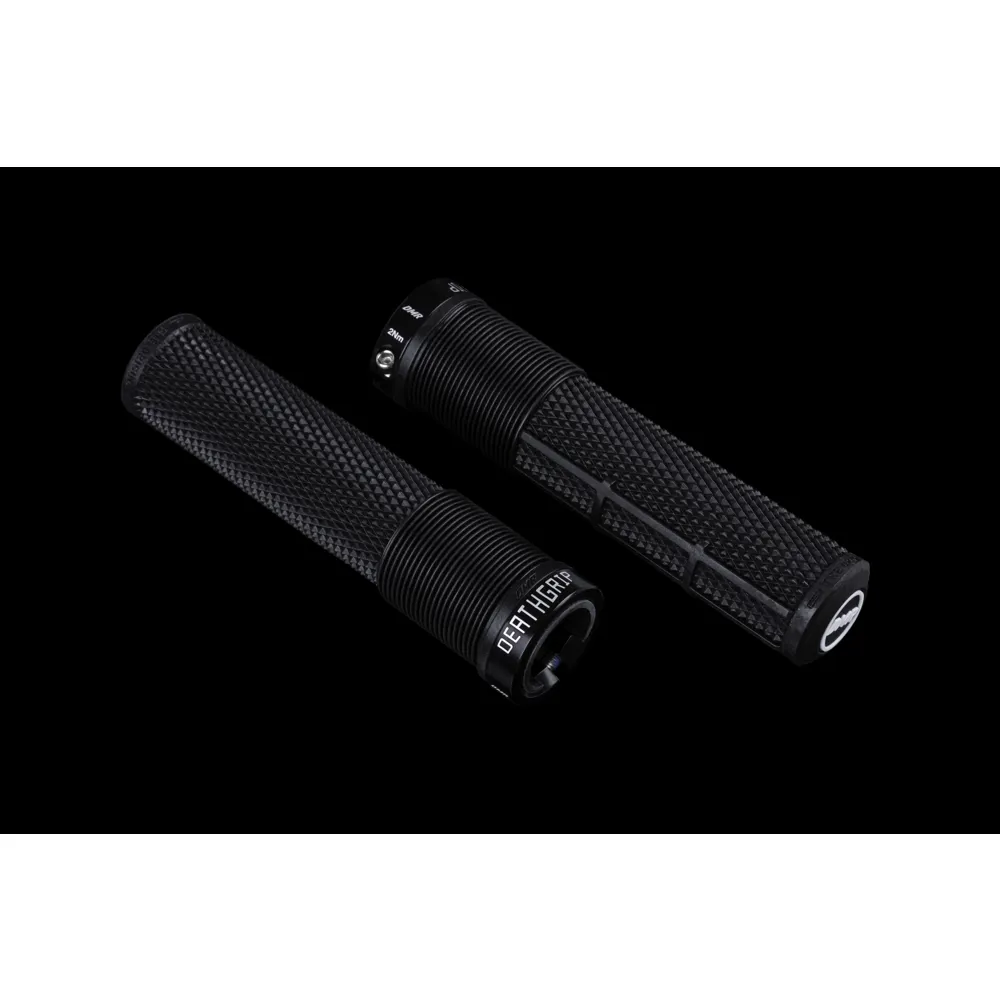 uPRISE Bikes DMR DeathGrip 2 Non Flange MTB Grips - Thick - Black | Price match, 365 day return s, 18-Month Warranty, Finance Available & Free UK Delivery