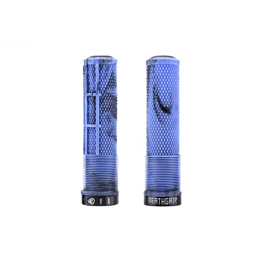 uPRISE Bikes DMR DeathGrip 2 Non Flange MTB Grips - Thin - Blue Marble | Price match, 365 day return s, 18-Month Warranty, Finance Available & Free UK Delivery