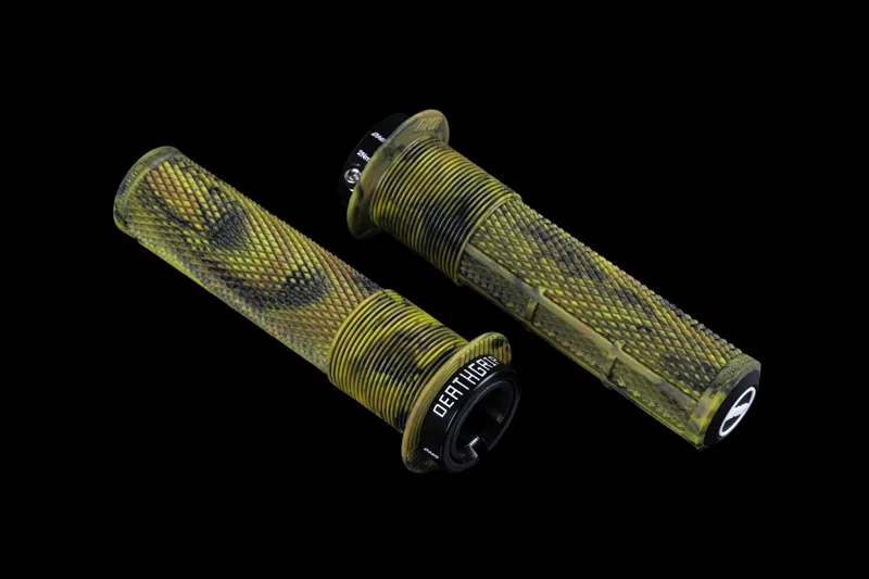 DMR DeathGrip 2 Flanged MTB Grips - Thin - Camo-1