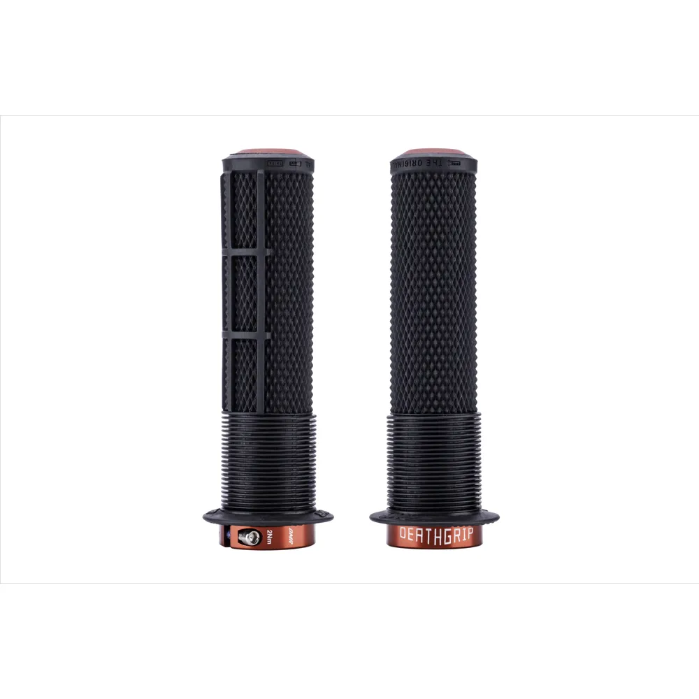 uPRISE Bikes DMR DeathGrip 2 Race Flanged MTB Grips - Thick - Black | Price match, 365 day return s, 18-Month Warranty, Finance Available & Free UK Delivery