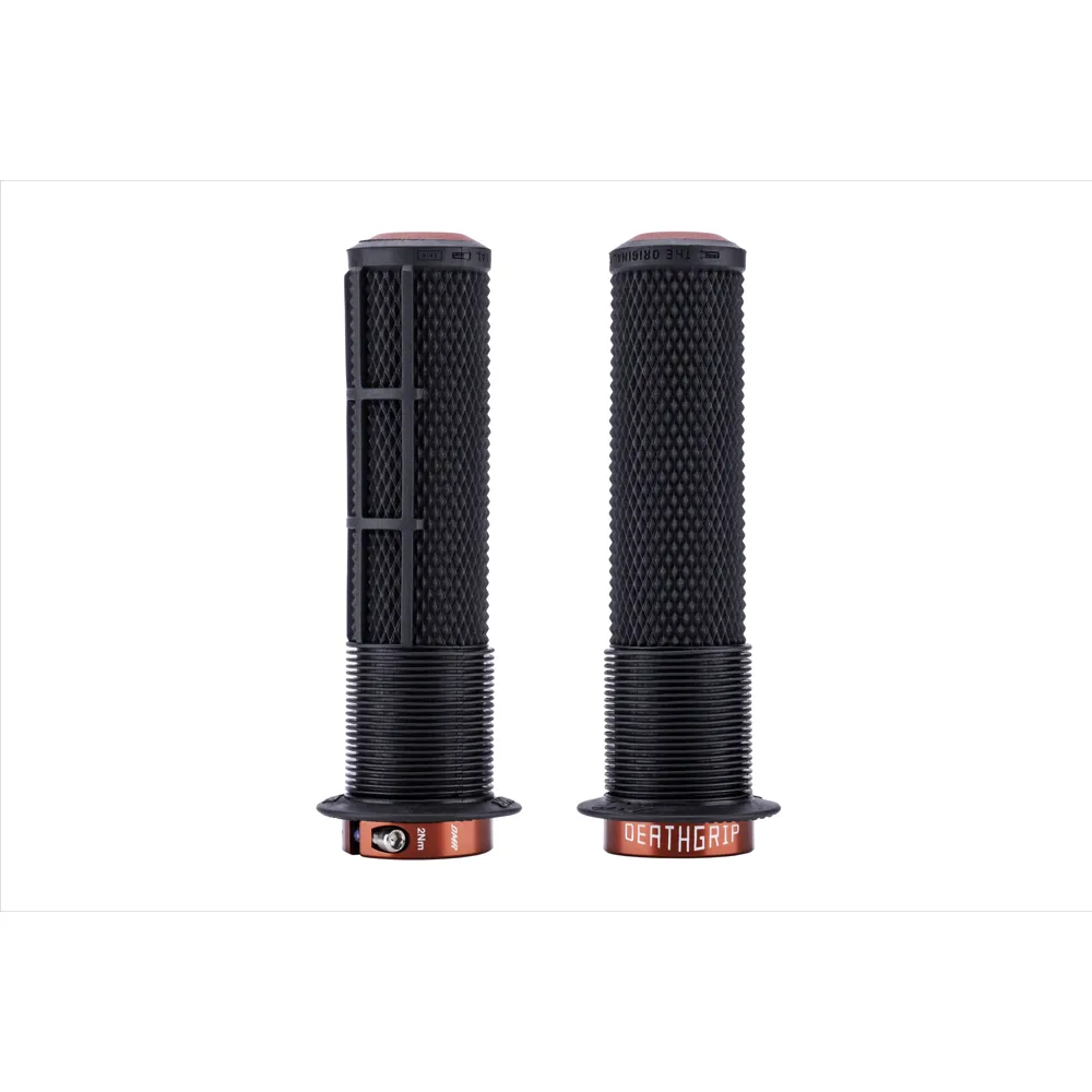 uPRISE Bikes DMR DeathGrip 2 Race Flanged MTB Grips - Thin - Black | Price match, 365 day return s, 18-Month Warranty, Finance Available & Free UK Delivery