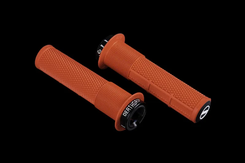 DMR DeathGrip 2 Flanged MTB Grips - Thick - Red-1