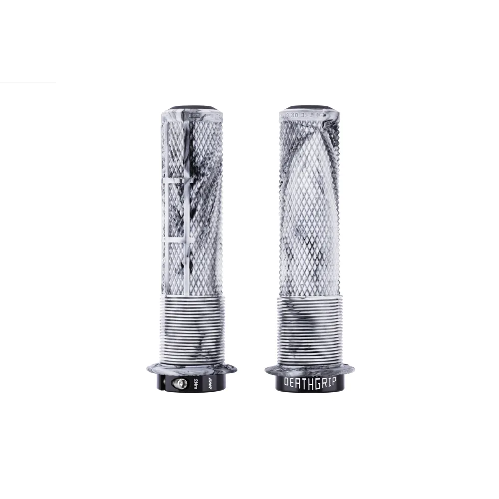 uPRISE Bikes DMR DeathGrip 2 Flanged MTB Grips - Thick - Snow Camo | Price match, 365 day return s, 18-Month Warranty, Finance Available & Free UK Delivery
