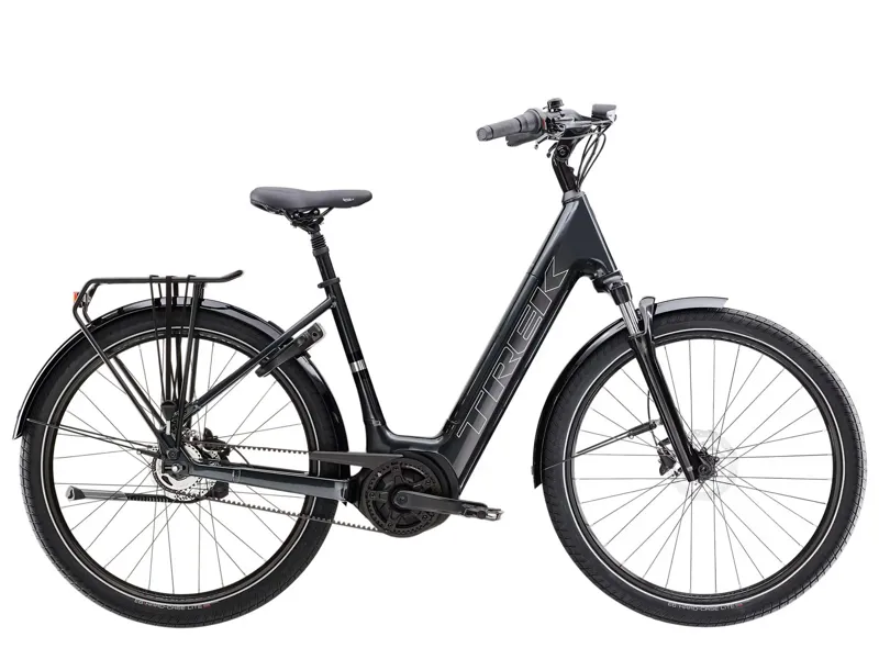 Trek District+ 3 Lowstep Belt 800wh 2026 Electric Hybrid Bike - Lithium Grey