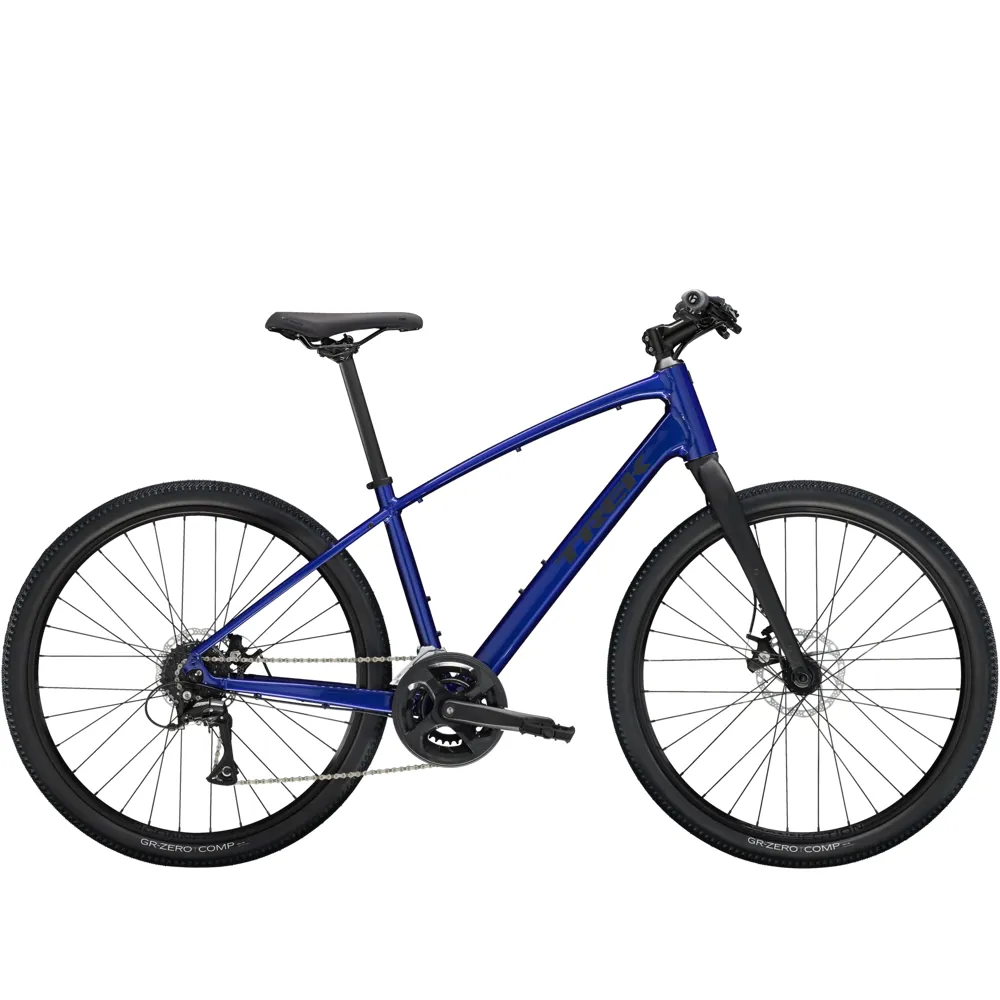 uPRISE Bikes Trek Dual Sport 1 Gen 5 2025 Hybrid Bike - Hex Blue | Price match, 365 day return s, 18-Month Warranty, Finance Available & Free UK Delivery