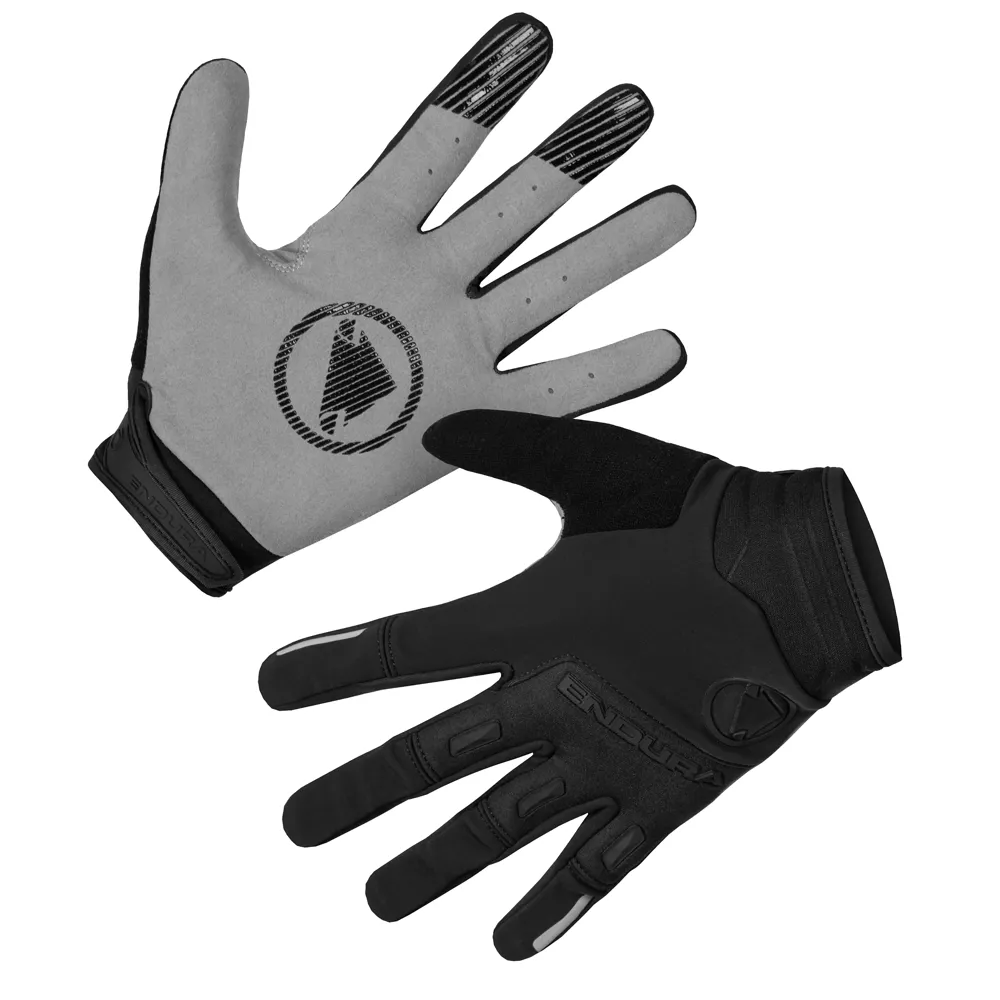 uPRISE Bikes Endura SingleTrack Windproof Long Finger Gloves - Black | Price match, 365 day return s, 18-Month Warranty, Finance Available & Free UK Delivery