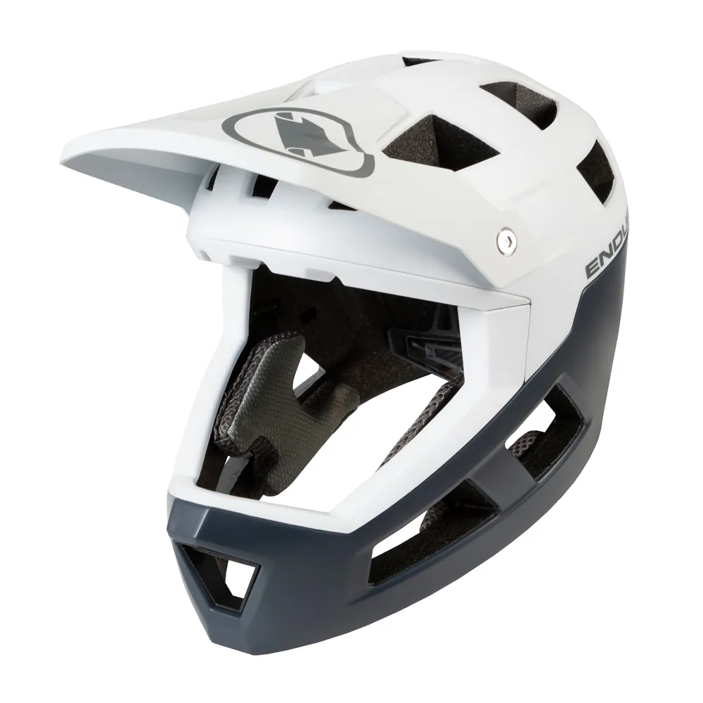 uPRISE Bikes Endura SingleTrack Full Face Mips MTB Helmet - White | Price match, 365 day return s, 18-Month Warranty, Finance Available & Free UK Delivery