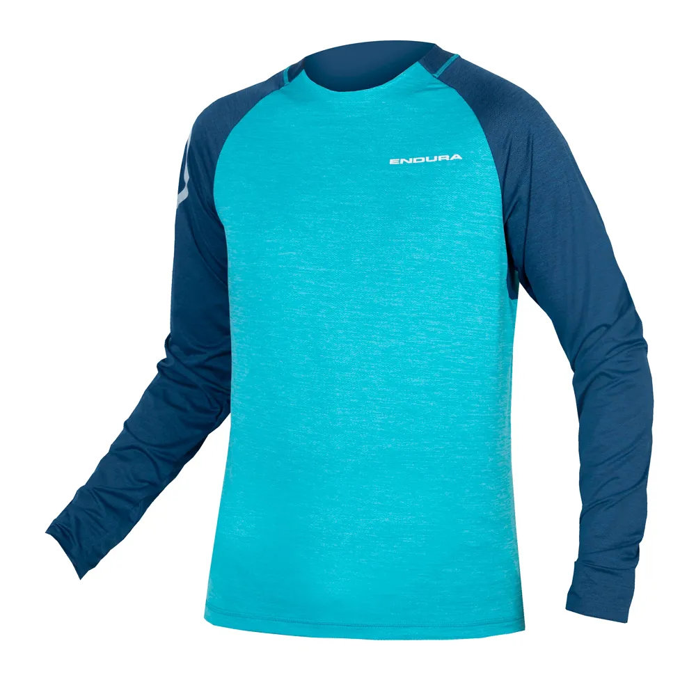 uPRISE Bikes Endura SingleTrack Men's Long Sleeve Jersey - Atlantic | Price match, 365 day return s, 18-Month Warranty, Finance Available & Free UK Delivery