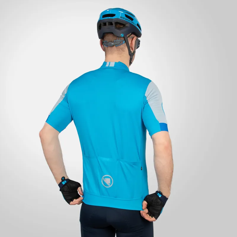 Endura FS260 Men's Short Sleeve Jersey - Bright Blue-3