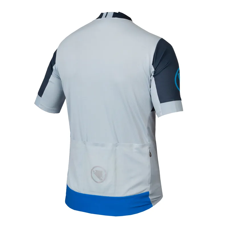 Endura FS260 Print Men's Short Sleeve Jersey - Ink Blue-1