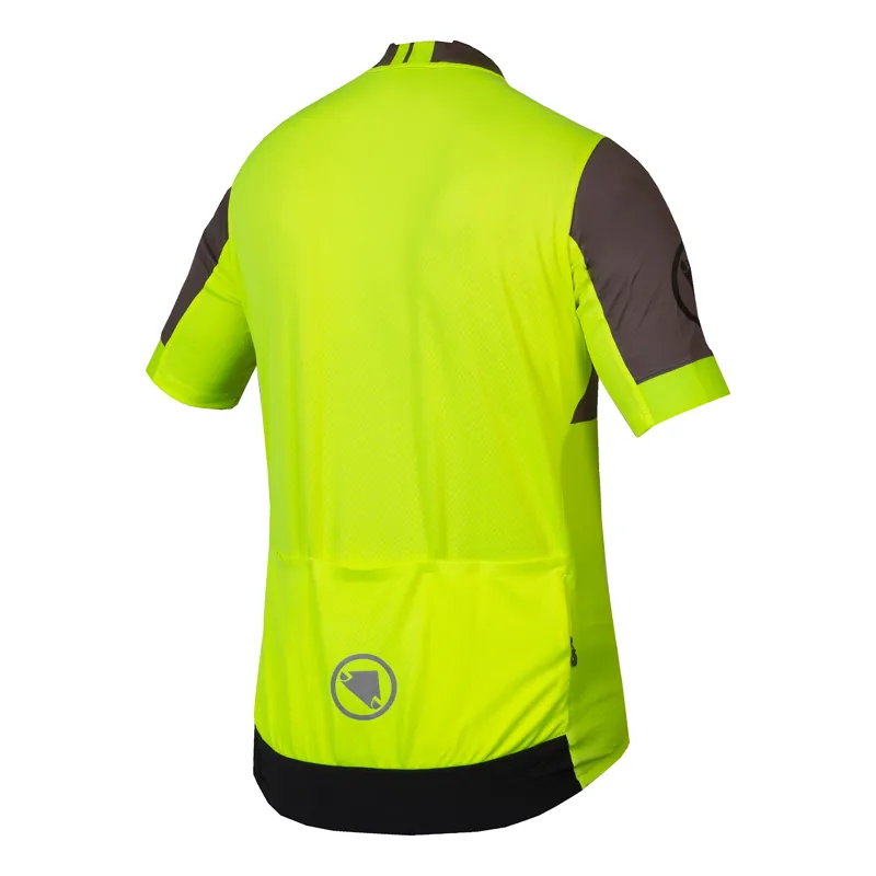 Endura FS260 Print Men's Short Sleeve Jersey - Yellow-1