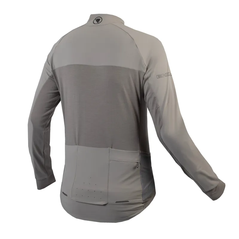 Endura GV500 Men's Long Sleeve Jersey - Fossil-1