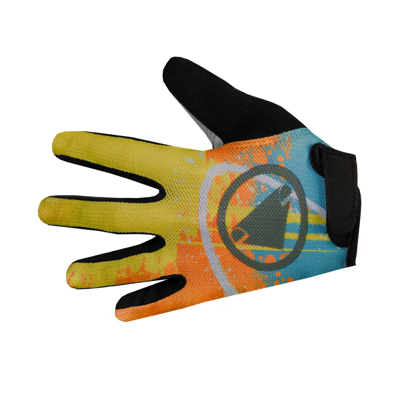 Endura Hummvee Kid's Long Finger Gloves - Yellow Mustard