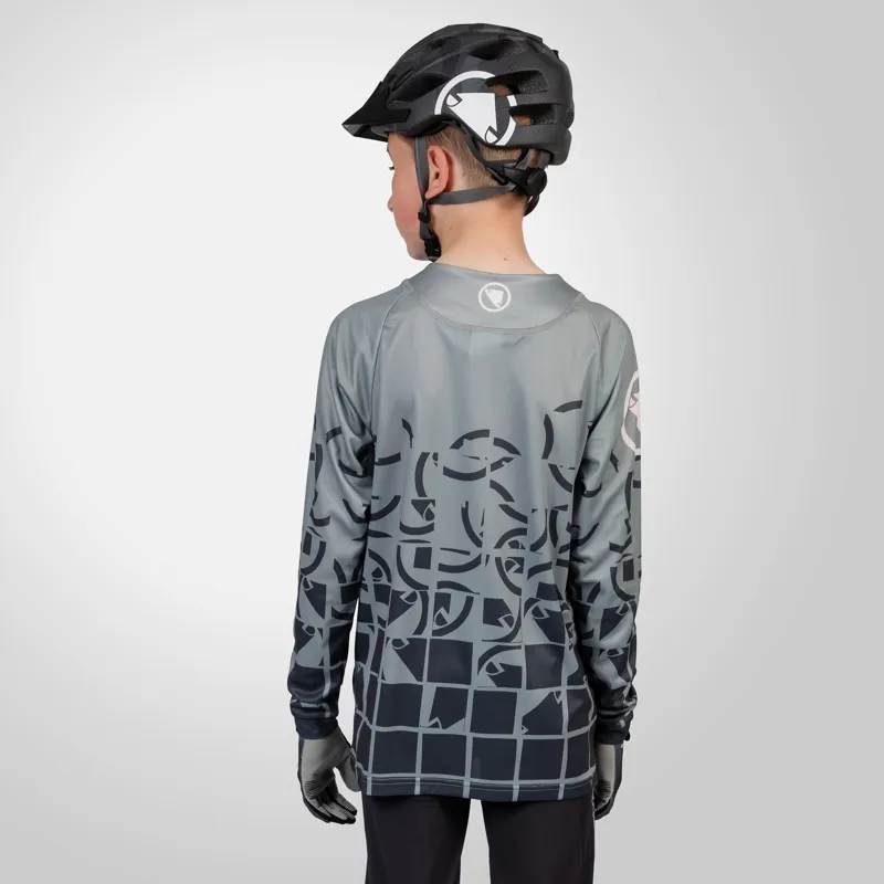 Endura MT500 Kid's Long Sleeve Jersey - Black-3