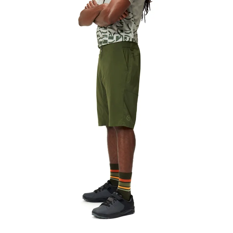 Endura Hummvee Lite With Liner Men's Baggy Shorts - Ghillie Green-3
