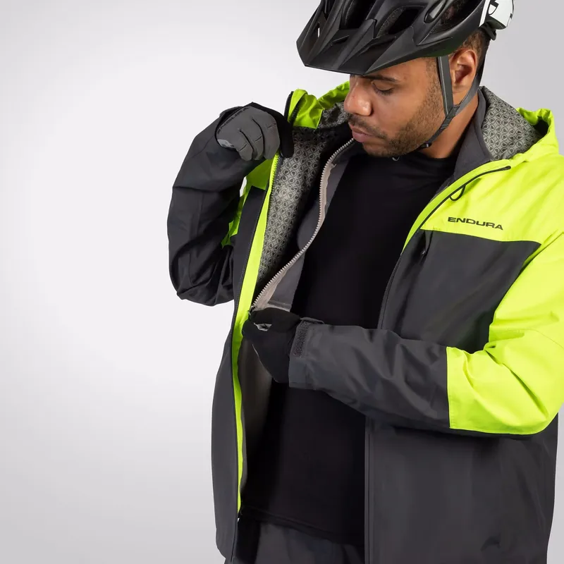 Endura Hummvee Men's 3-In-1 Waterproof Jacket - Yellow-9
