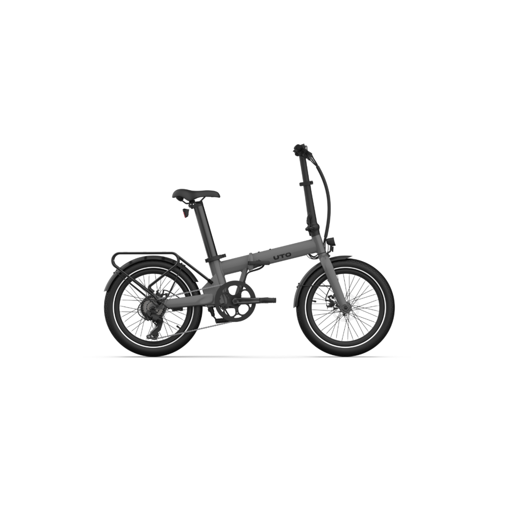 uPRISE Bikes Uto UTO Essential ESS20 2026 Electric Folding Bike - Satin Grey | Price match, 365 day returns, 18-Month Warranty, Finance Available & Free UK Delivery