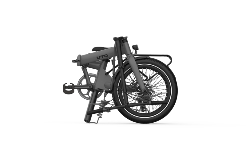 UTO Essential ESS20 2026 Electric Folding Bike - Satin Grey-3