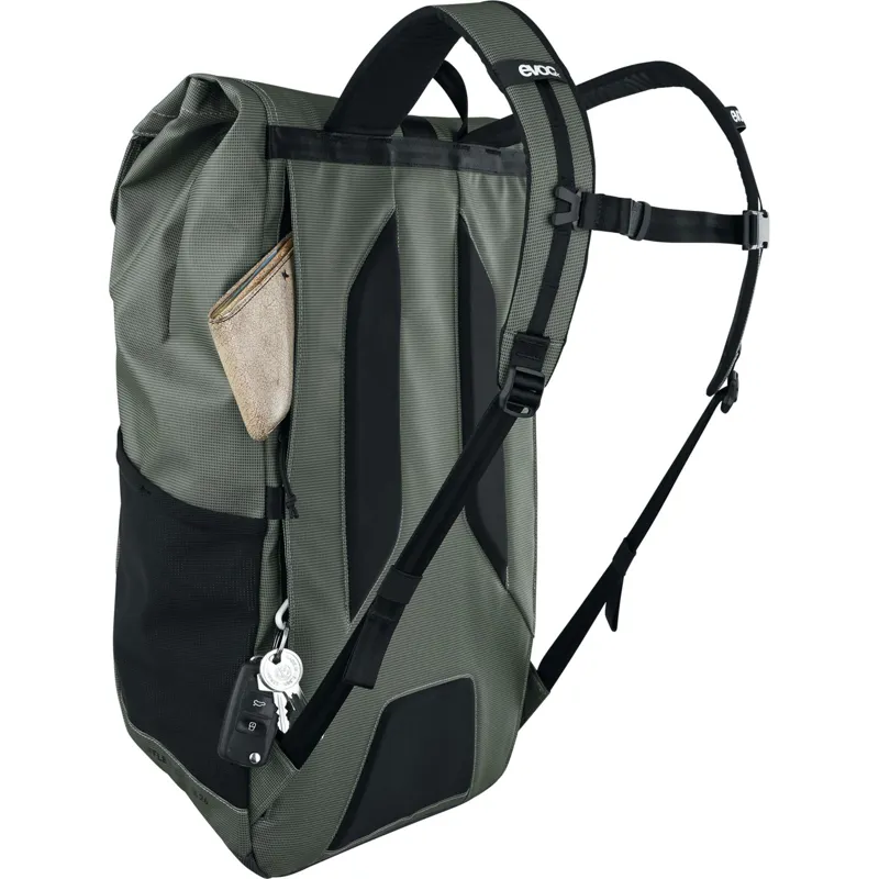 Evoc Duffle 26 Litre Backpack - Dark Olive/Black-6