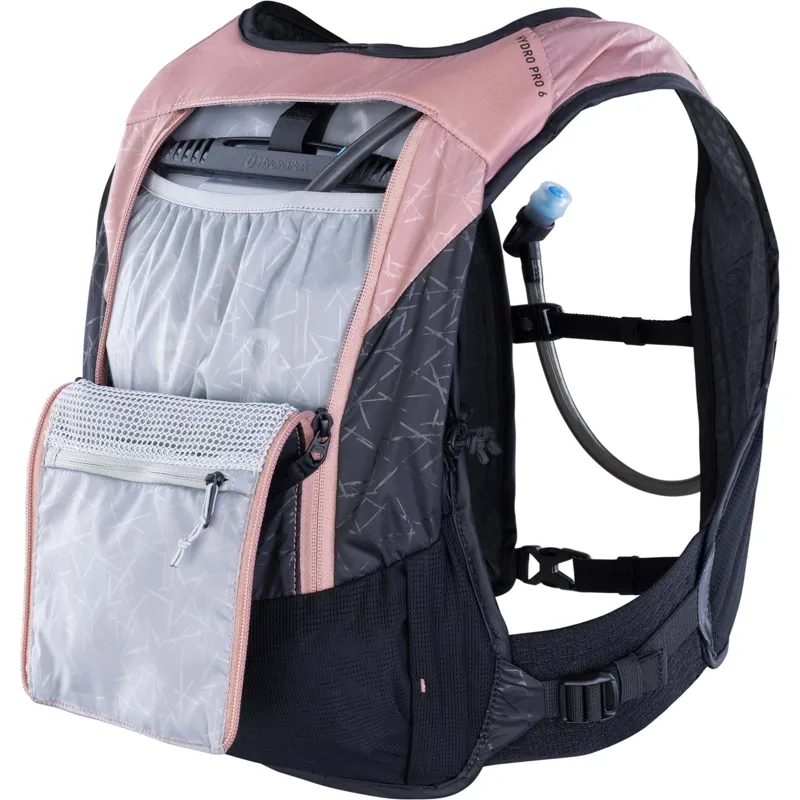 Evoc Hydro Pro 6L Hydration Pack 1.5L Bladder - Dusty Pink/Black-6