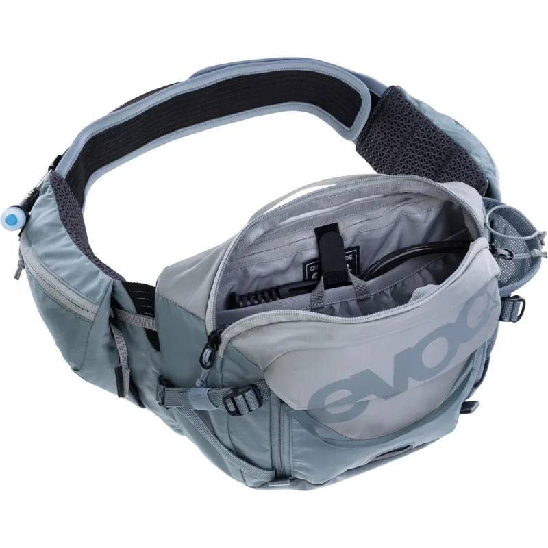 Evoc Hip Pack Pro 3L Hydration Pack  1.5L Bladder - Stone/Steel-5