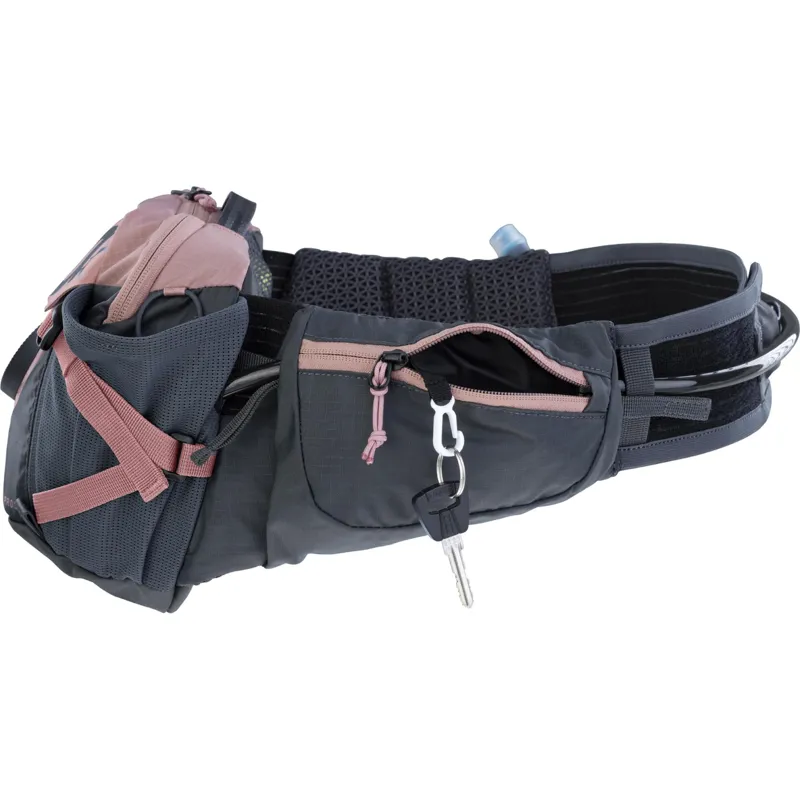 Evoc Hip Pack Pro 3L Hydration Pack  1.5L Bladder - Dusty Pink/Grey-7