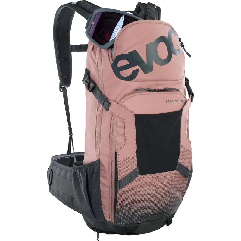 Evoc FR Enduro Protector 16 Litre Backpack - Dusty Pink/Carbon Grey-3