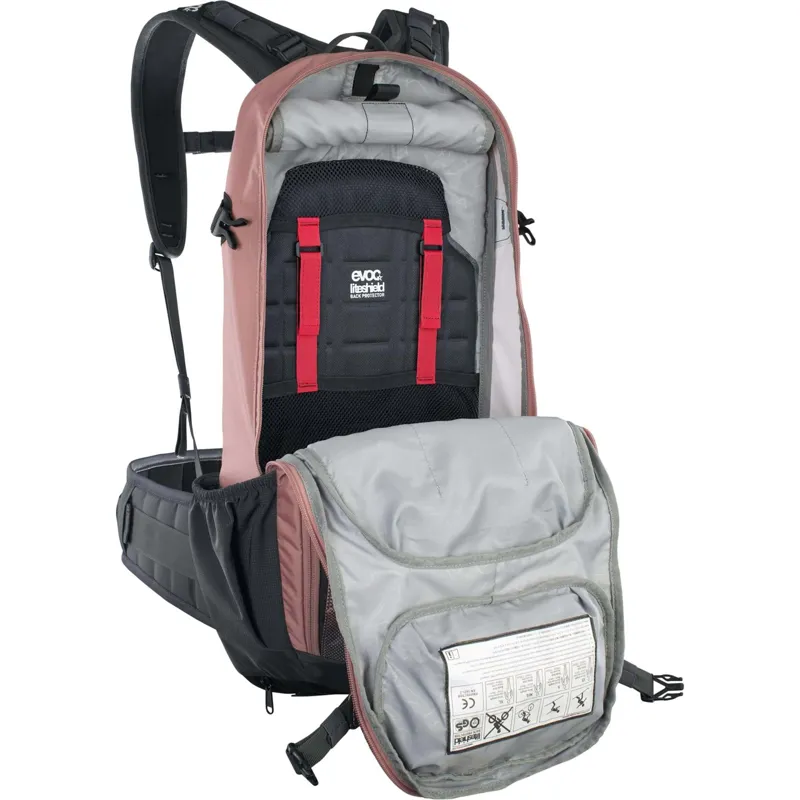 Evoc FR Enduro Protector 16 Litre Backpack - Dusty Pink/Carbon Grey-6
