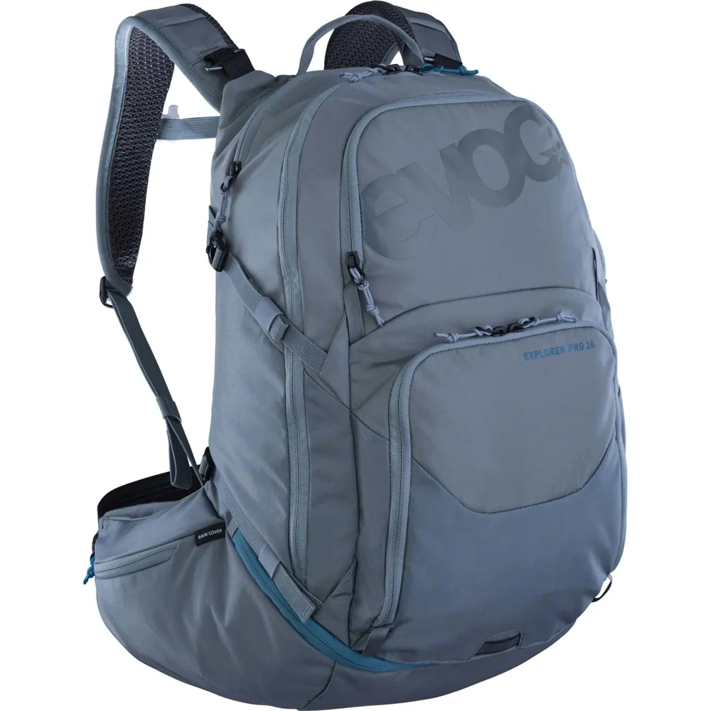 uPRISE Bikes Evoc Explorer Pro Performance Backpack - 26L - Steel | Price match, 365 day return s, 18-Month Warranty, Finance Available & Free UK Delivery